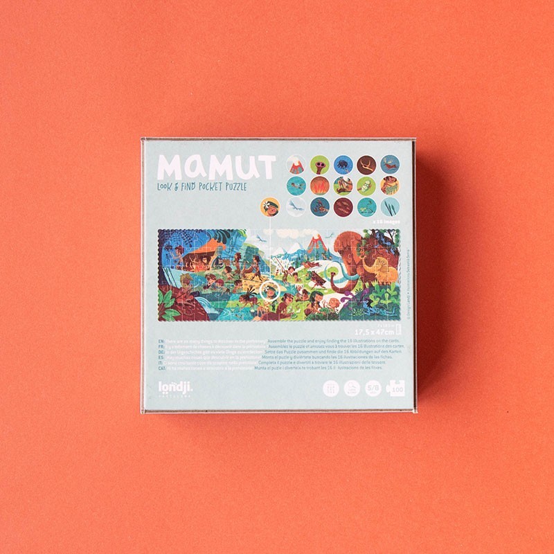 Prehistoric puzzle in pocket format